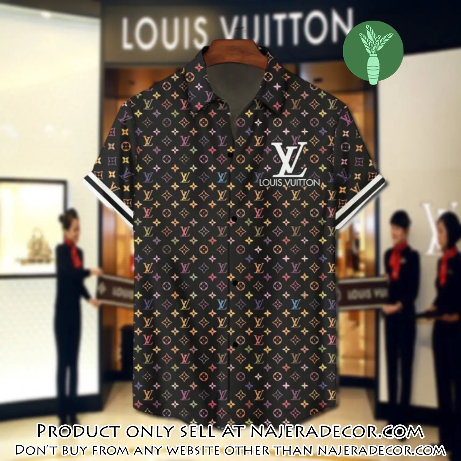 Lv louis vuitton luxury hawaiian shirt & short set lhs1188 njr2249350